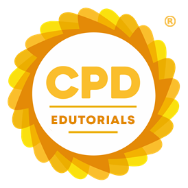 The CPD Group Activities Registered Logo; A round yellow and orange crest with CPD Activities text in the middle.