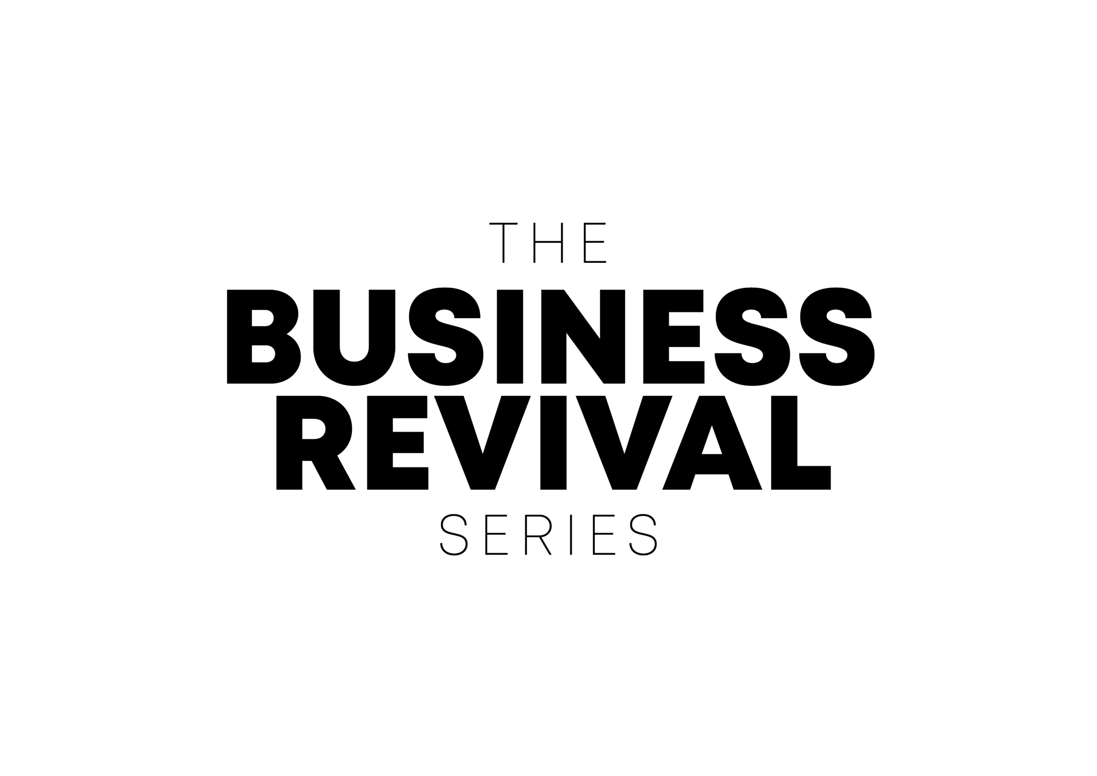 The Business Revival Series written in black
